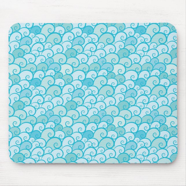 Sea Pattern Mouse Pad (Front)
