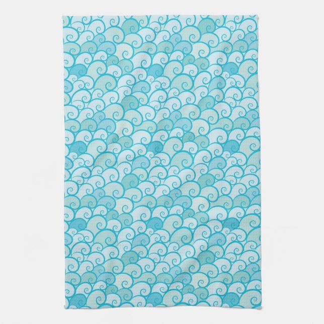 Sea Pattern Towel (Vertical)