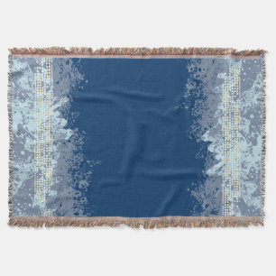 Sea patterned beach toned pattern throw throw blanket