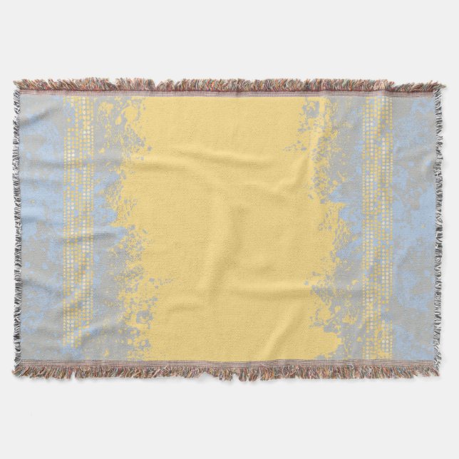 Sea patterned beach toned pattern throw throw blanket (Front)