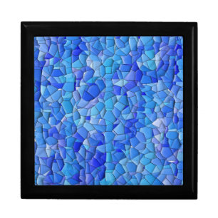  Sea Pebbles Mosaic Wooden Jewelry Keepsake Box