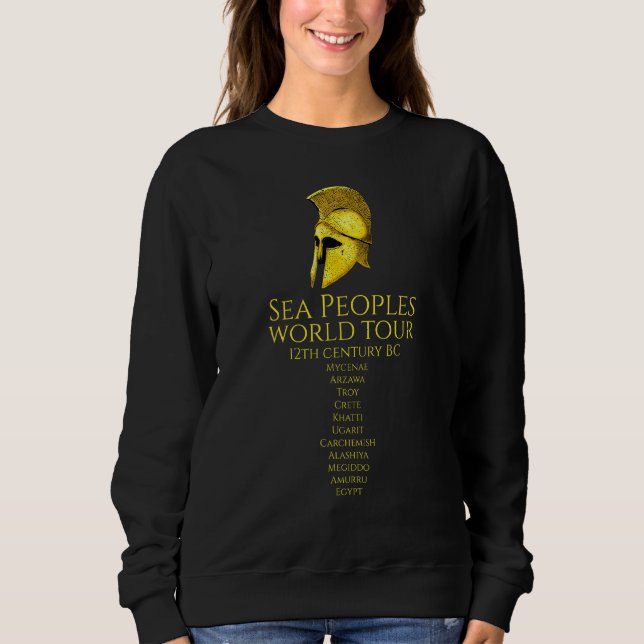 Sea Peoples World Tour - Ancient Mycenaean Greek H Sweatshirt (Front)