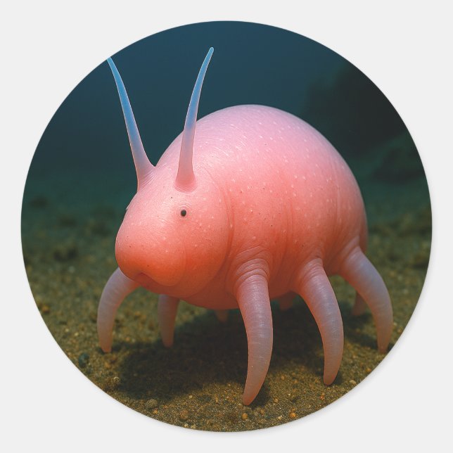 Sea Pig Surprise Classic Round Sticker (Front)