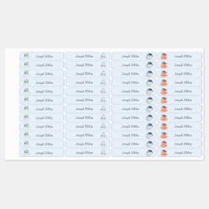 Sea Pirates Nursery Day Care Name Clothing Labels