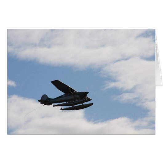 Sea Plane Sillhouette Cards (Front Horizontal)