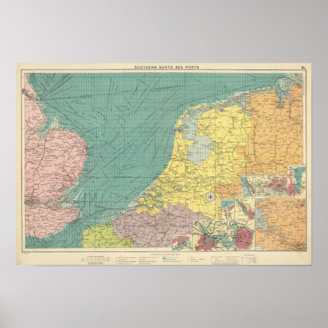 Sea ports of England Poster (Front)