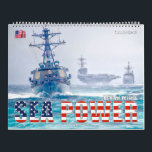 SEA POWER – US Naval Vessels Calendar<br><div class="desc">The United States has the largest and most capable Navy in the world and it is larger than the next 13 navies combined. It has the world's largest aircraft carrier fleet and operates nearly 500 ships. This calendar displays a small percentage of the vessels operated by the Navy. The visual...</div>