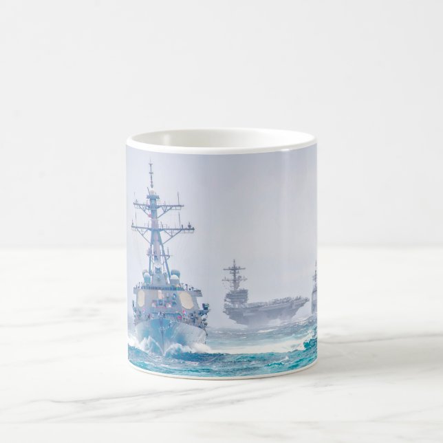 SEA POWER – US Naval Vessels Mug (Center)