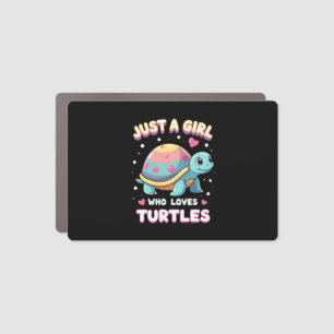 Sea Reptile Turtle Lovers Just A Girl Who Loves Tu Car Magnet