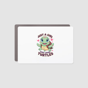 Sea Reptile Turtle Lovers Just A Girl Who Loves Tu Car Magnet