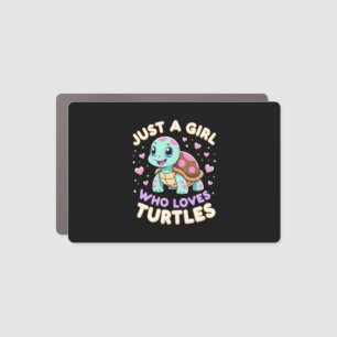 Sea Reptile Turtle Lovers Just A Girl Who Loves Tu Car Magnet