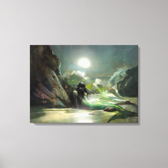 Sea Reverie Mermaid Canvas Print (Front)