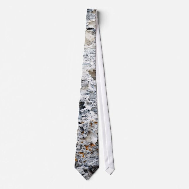 Sea rock pattern neck tie (Front)