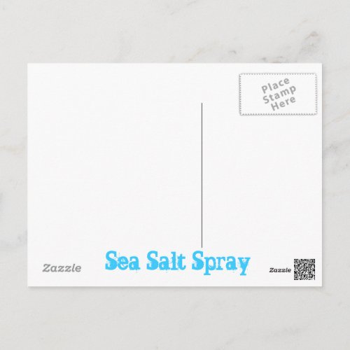 sea salt spray Art Postcard