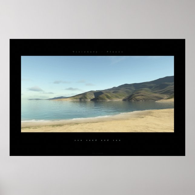 sea sand and sun poster (Front)