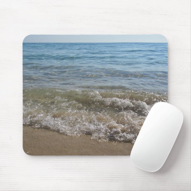 Sea & Sand Beach Waves   Mouse Pad (With Mouse)