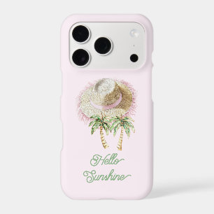 Sea Sand Sun Straw Hat Palm Trees Sunshine iPhone 17 Pro Case