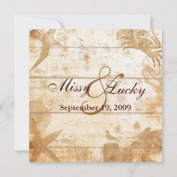 Sea Save The Date Announcement by mjakubo434 at Zazzle