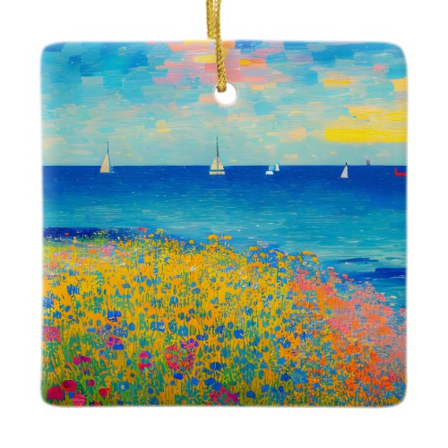 Sea Scape 08 Ceramic Ornament