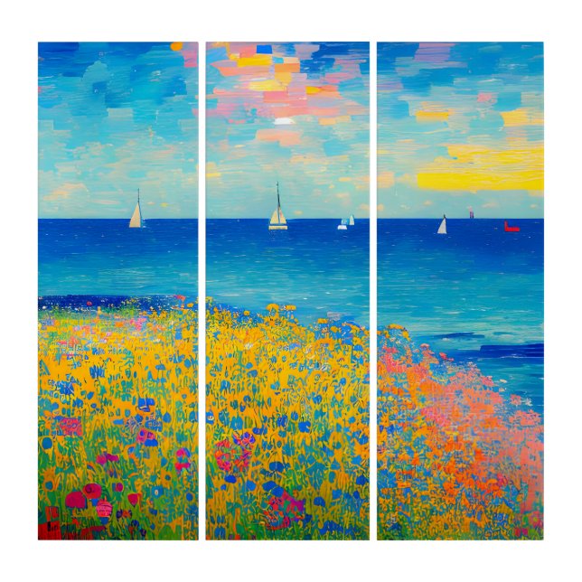 Sea Scape 08 Triptych (Front)