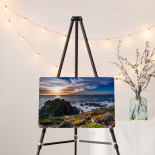 Sea, Seashore, Sunset Image Foam Board