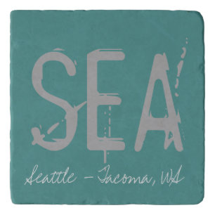 SEA Seattle Airport Code Typography Trivet