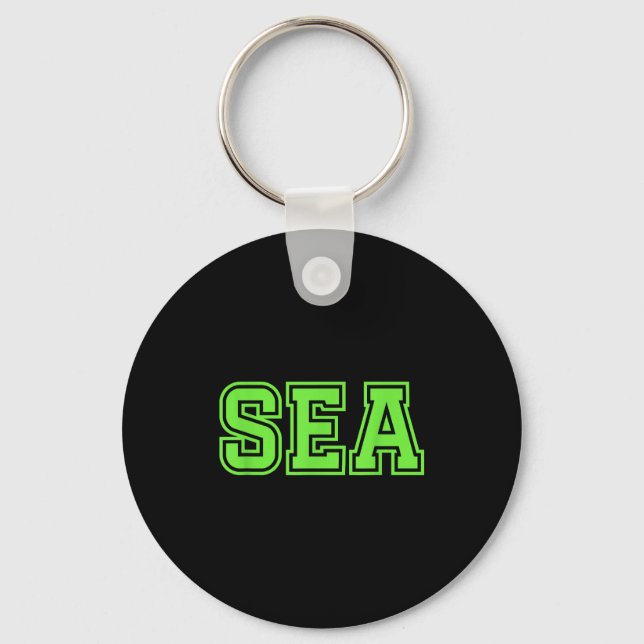 Sea seattle  keychain (Front)