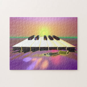 Sea Sharp Piano Keys Jigsaw Puzzle