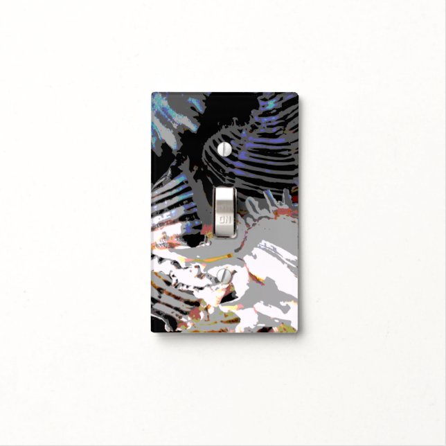 Sea Shell Abstract Light Switch Cover (In Situ)