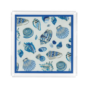 Sea Shell Acrylic Serving Tray