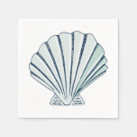 Sea Shell Beach Coastal Bridal Shower Napkins