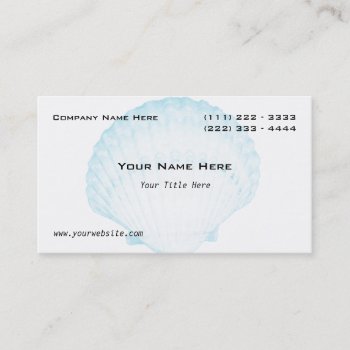 Sea Shell Business Card by businesstops at Zazzle