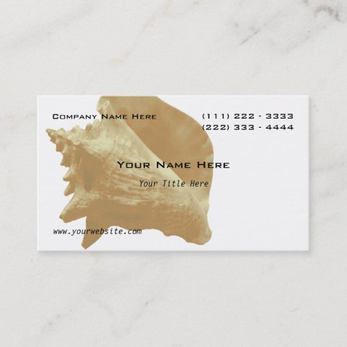 Sea Shell Business Card