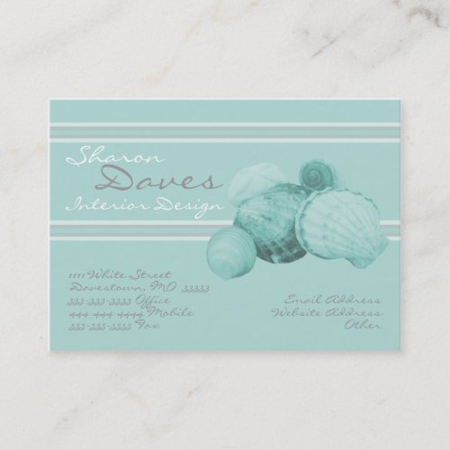 Sea Shell Chubby Business Card