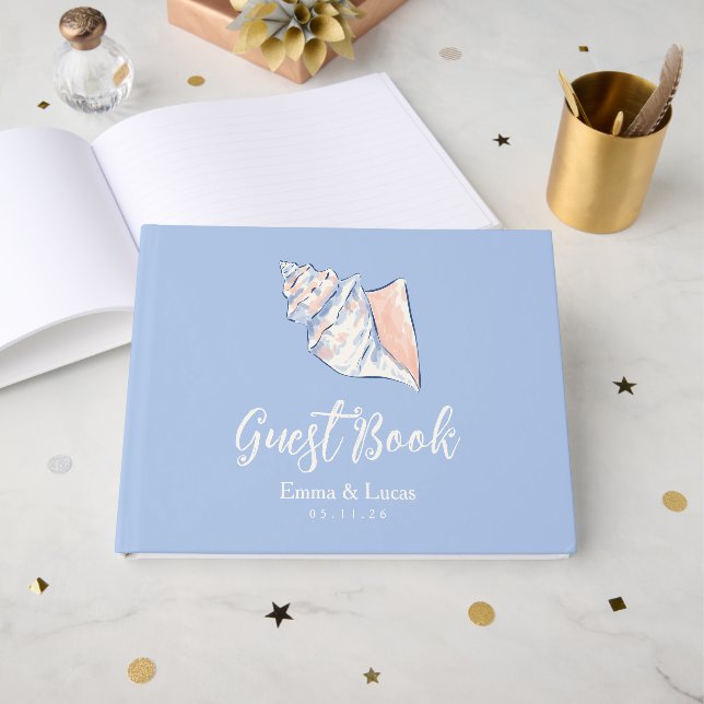 sea shell guest book (Front Open)