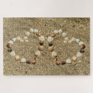 Sea Shell Heart Jigsaw Puzzle