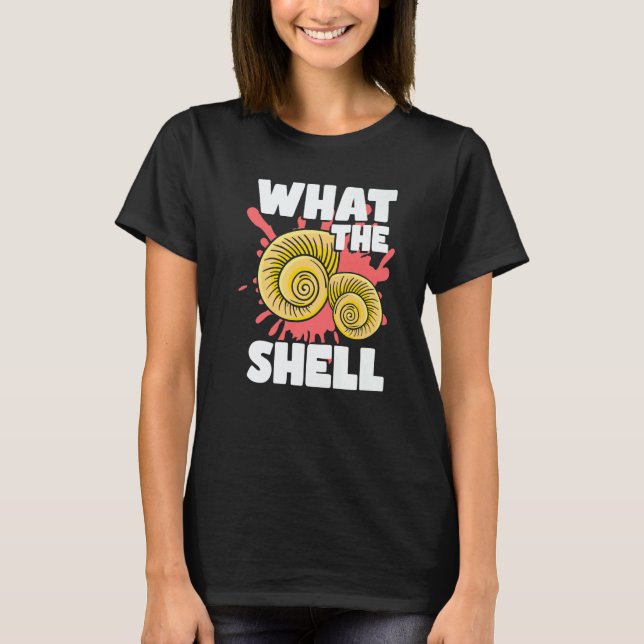 sea shell hunter and Conch Collector seashell hunt T-Shirt (Front)