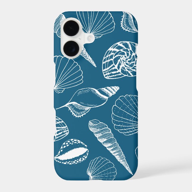 Sea Shell Illustration Iphone Case (Back)