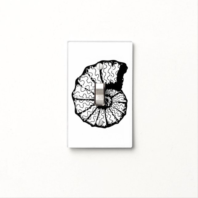 Sea Shell Light Switch Cover (In Situ)