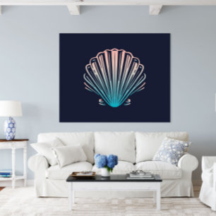 Sea Shell Ocean Wall Art Poster Print