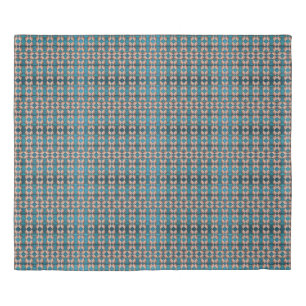 Sea Shell Pattern, Blue Duvet Cover