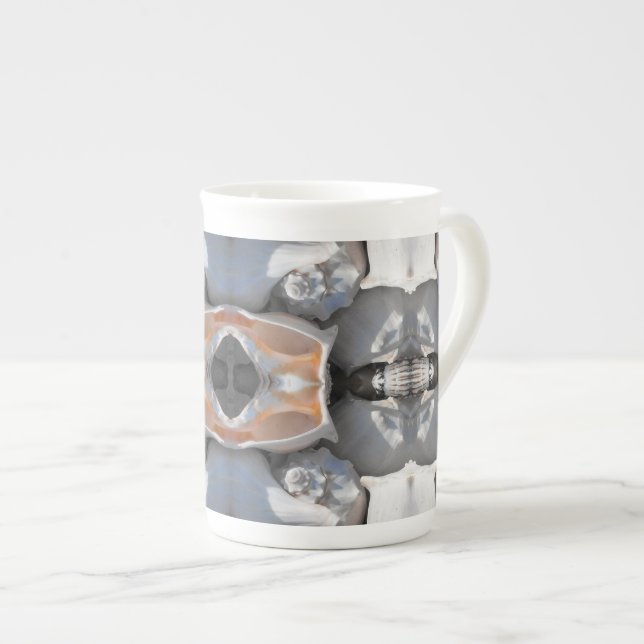 Sea Shell Pattern Bone China Mug (Front Right)