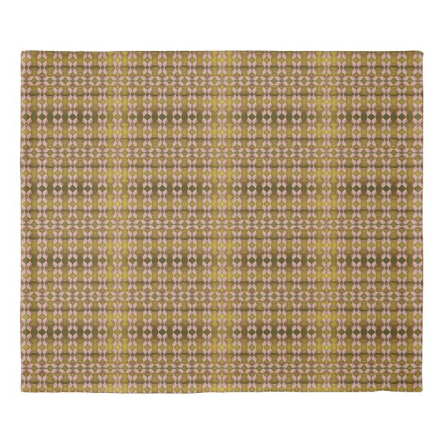 Sea Shell Pattern, Gold Duvet Cover (Front)