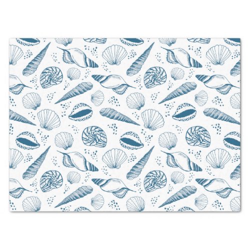 Sea shell pattern tissue paper