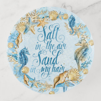 Sea Shell Seahorse Beach Trinket Dish