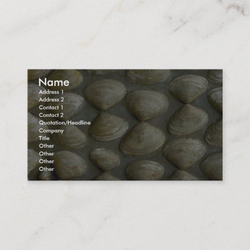 Sea-shell wall business card templates