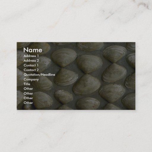 Customizable Sea-shell wall business card templates
