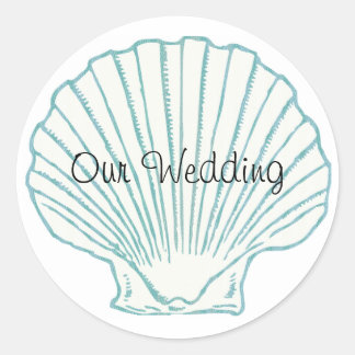 Sea Shell Wedding Envelope Seal