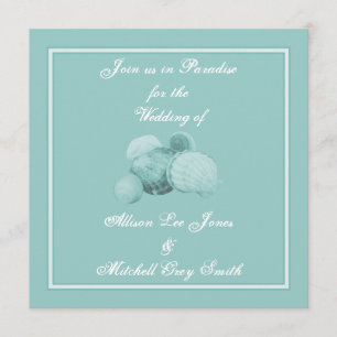 Sea Shell Wedding Invitation