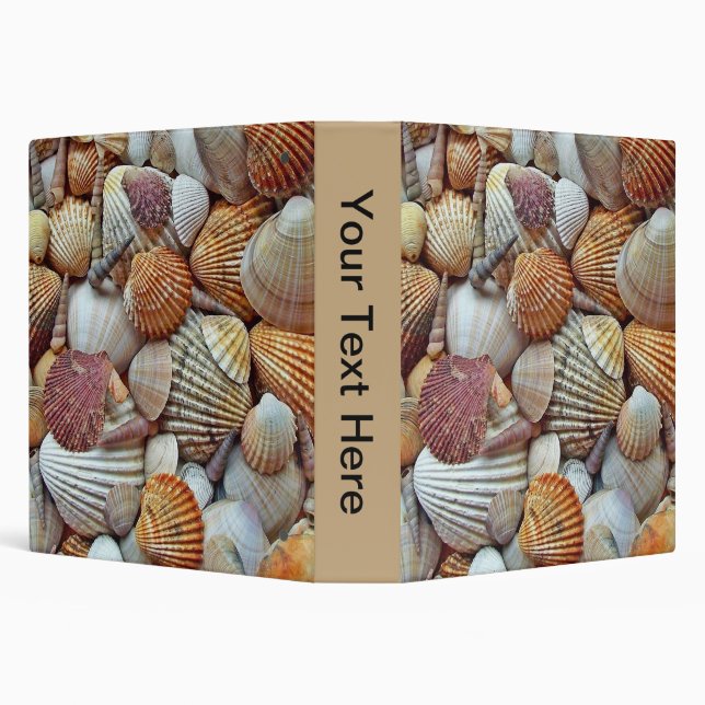 Sea Shells 3 Ring Binder (Background)